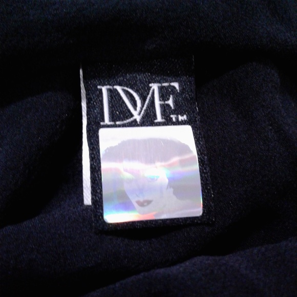DVF Diane Von Furstenberg Black Eugenia Top Size 2 - Picture 4 of 8